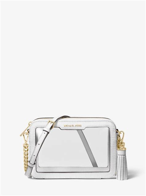 michael kors white clear bag|Michael Kors clear crossbody bag.